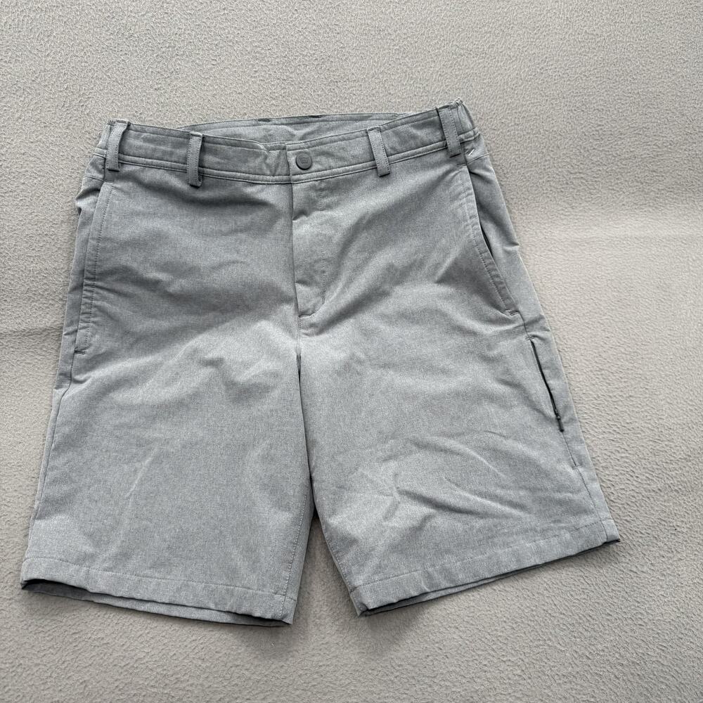 Mack Weldon Shorts‎ Mens Small Gray Chino Stretch Elastic Waist Casual Summer